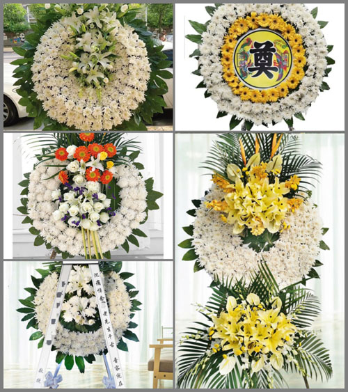 湖南邵阳洞口县桐山乡花圈速递